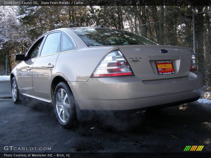 Dune Pearl Metallic / Camel 2008 Ford Taurus SEL