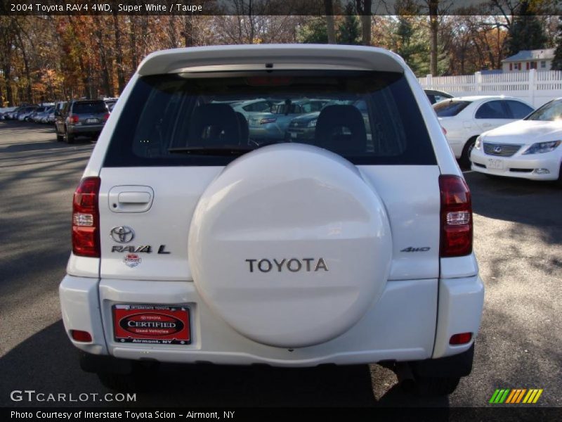 Super White / Taupe 2004 Toyota RAV4 4WD