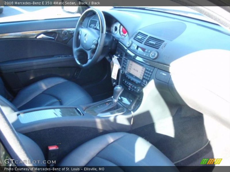 Black / Black 2008 Mercedes-Benz E 350 4Matic Sedan