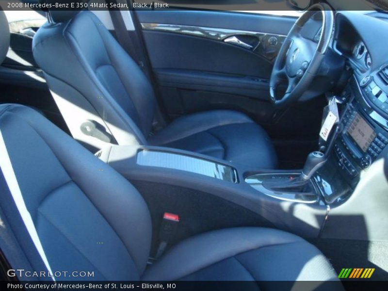 Black / Black 2008 Mercedes-Benz E 350 4Matic Sedan