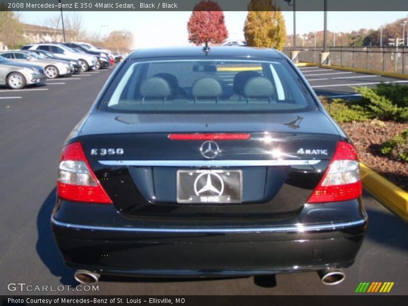 Black / Black 2008 Mercedes-Benz E 350 4Matic Sedan