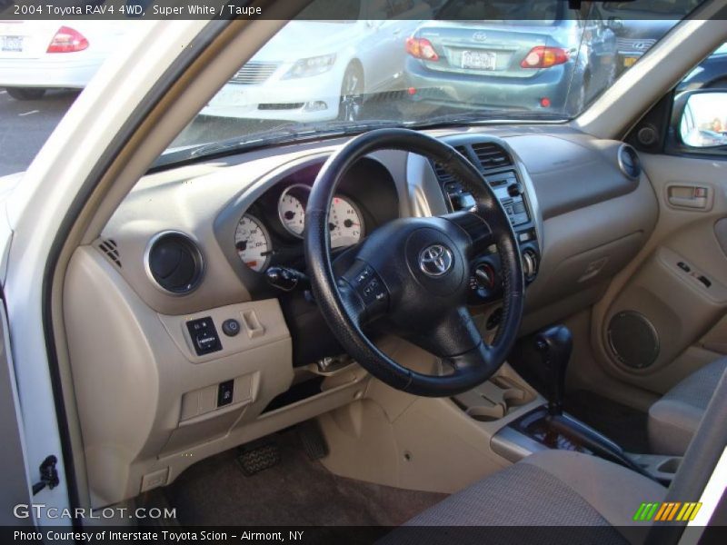 Super White / Taupe 2004 Toyota RAV4 4WD