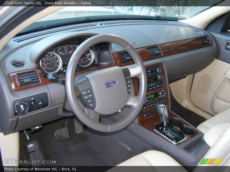 Dune Pearl Metallic / Camel 2008 Ford Taurus SEL