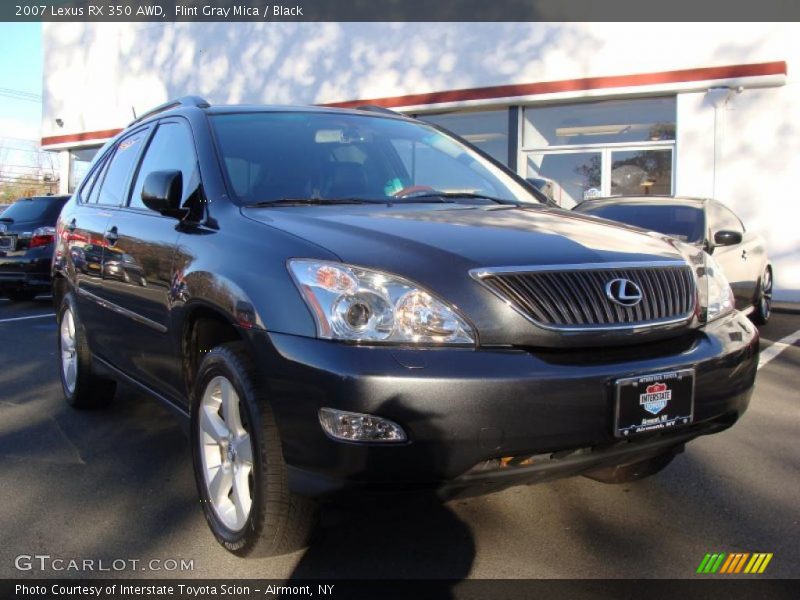 Flint Gray Mica / Black 2007 Lexus RX 350 AWD