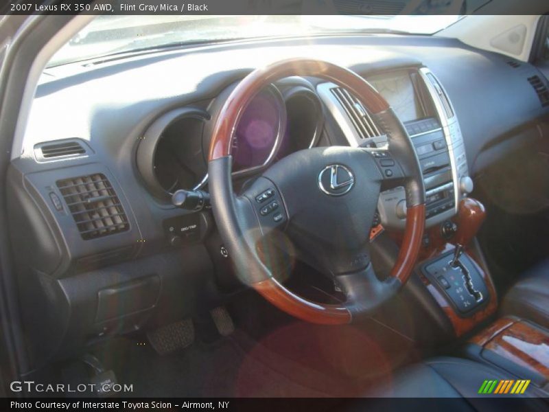 Flint Gray Mica / Black 2007 Lexus RX 350 AWD