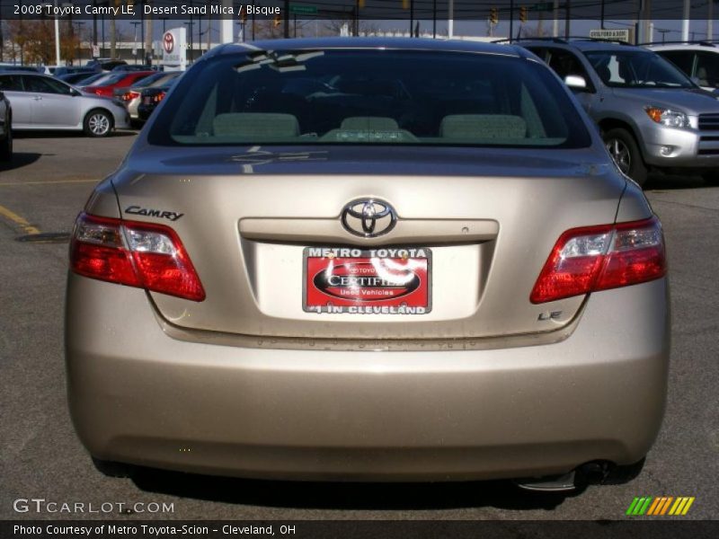 Desert Sand Mica / Bisque 2008 Toyota Camry LE