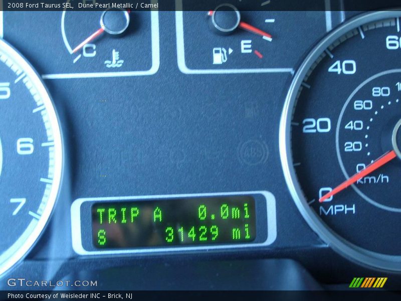 Dune Pearl Metallic / Camel 2008 Ford Taurus SEL