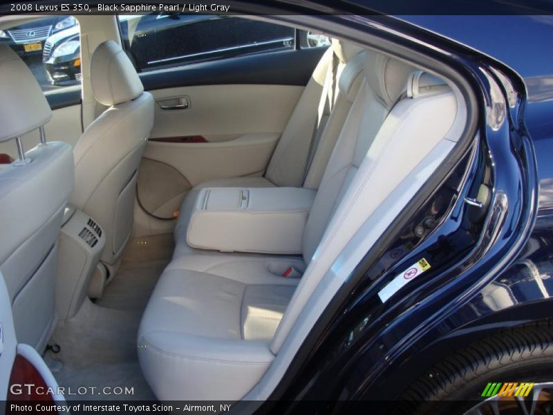 Black Sapphire Pearl / Light Gray 2008 Lexus ES 350