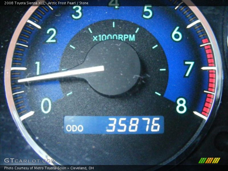 Arctic Frost Pearl / Stone 2008 Toyota Sienna XLE