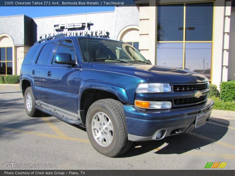 Bermuda Blue Metallic / Tan/Neutral 2005 Chevrolet Tahoe Z71 4x4