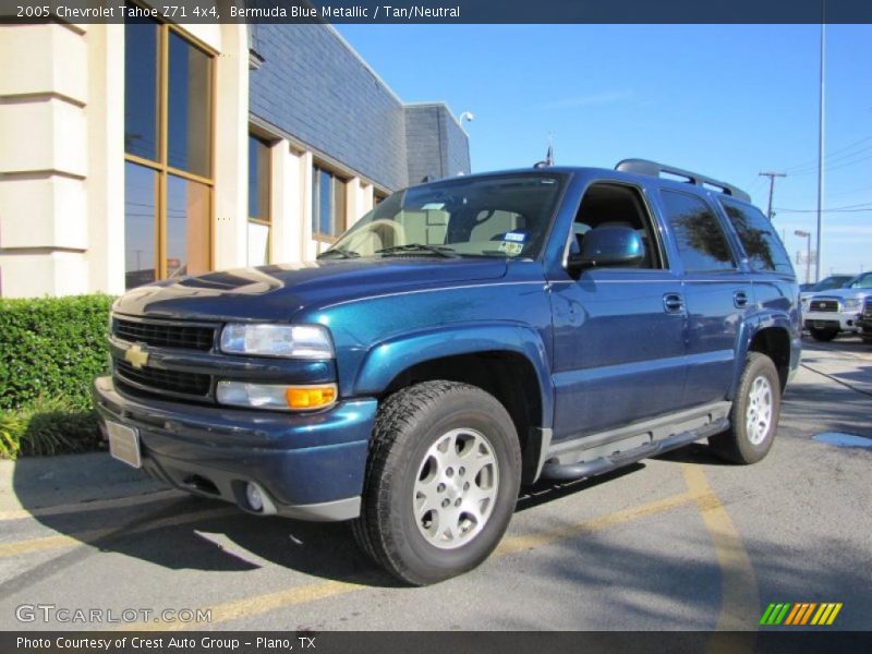 Bermuda Blue Metallic / Tan/Neutral 2005 Chevrolet Tahoe Z71 4x4