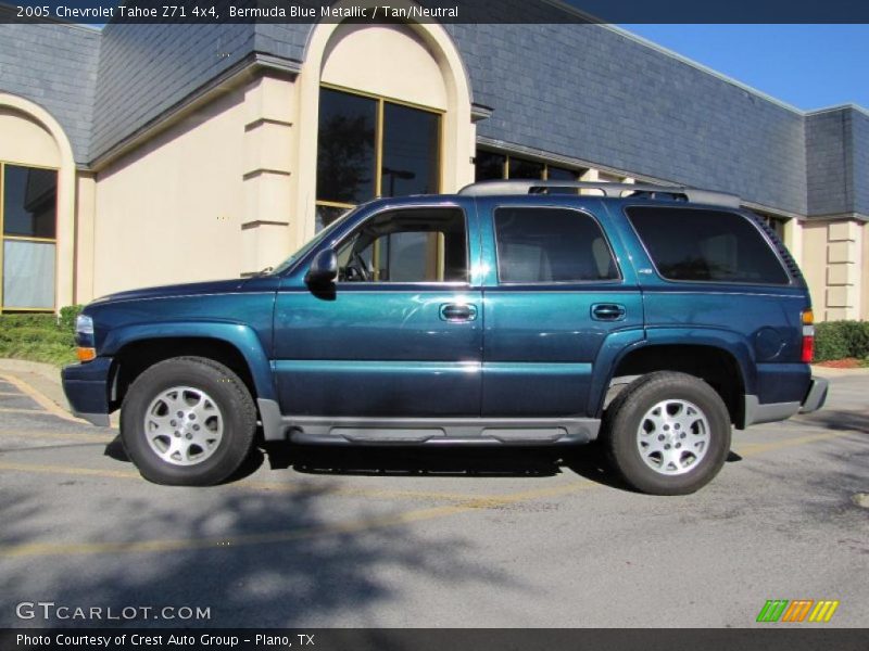Bermuda Blue Metallic / Tan/Neutral 2005 Chevrolet Tahoe Z71 4x4