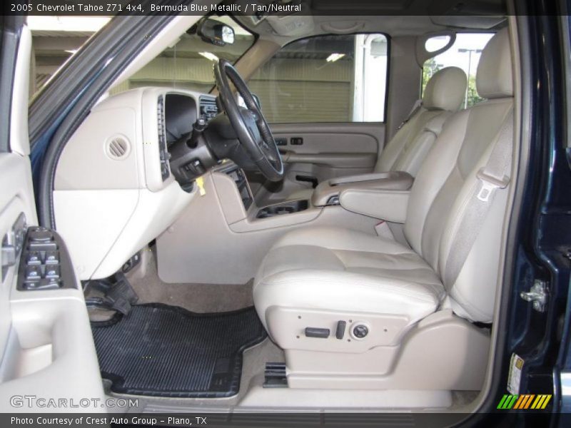 Bermuda Blue Metallic / Tan/Neutral 2005 Chevrolet Tahoe Z71 4x4