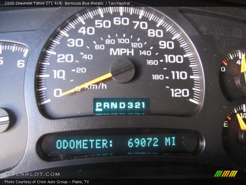 Bermuda Blue Metallic / Tan/Neutral 2005 Chevrolet Tahoe Z71 4x4