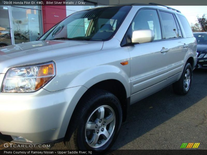 Billet Silver Metallic / Gray 2008 Honda Pilot EX 4WD