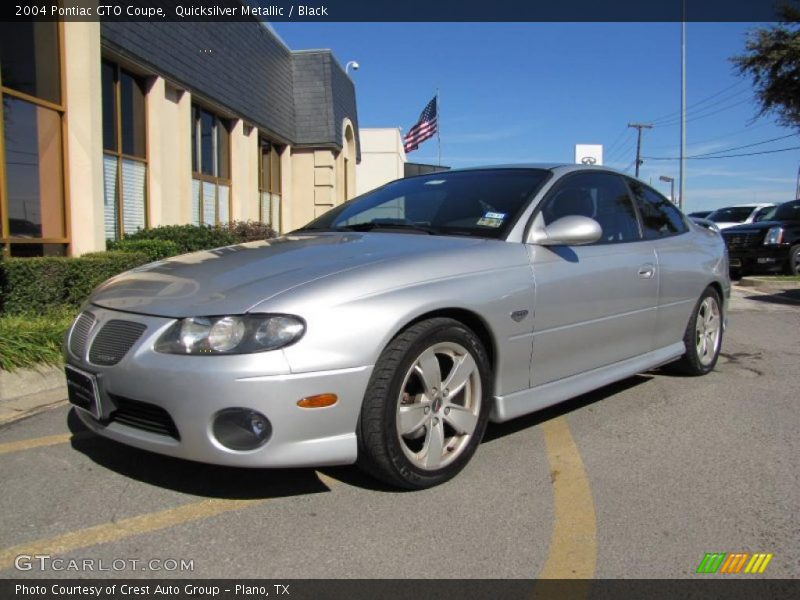 Quicksilver Metallic / Black 2004 Pontiac GTO Coupe