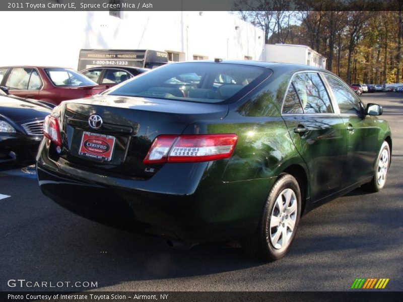 Spruce Green Mica / Ash 2011 Toyota Camry LE