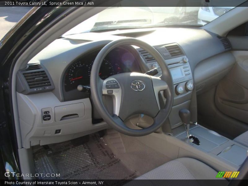 Spruce Green Mica / Ash 2011 Toyota Camry LE