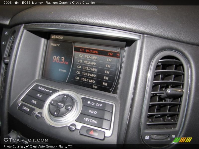Platinum Graphite Gray / Graphite 2008 Infiniti EX 35 Journey