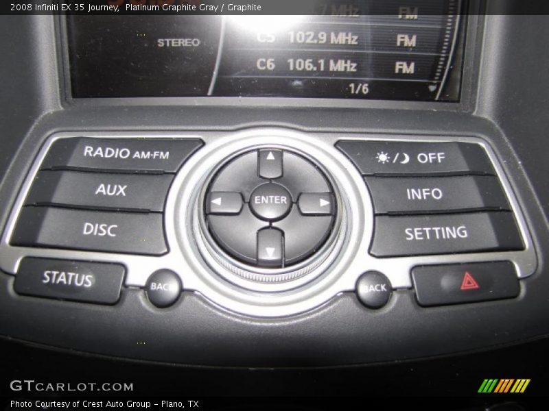Platinum Graphite Gray / Graphite 2008 Infiniti EX 35 Journey
