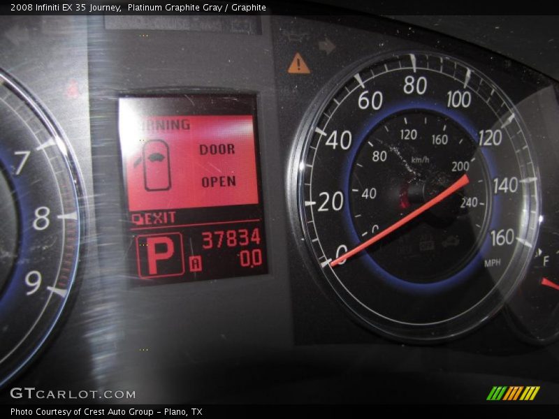 Platinum Graphite Gray / Graphite 2008 Infiniti EX 35 Journey