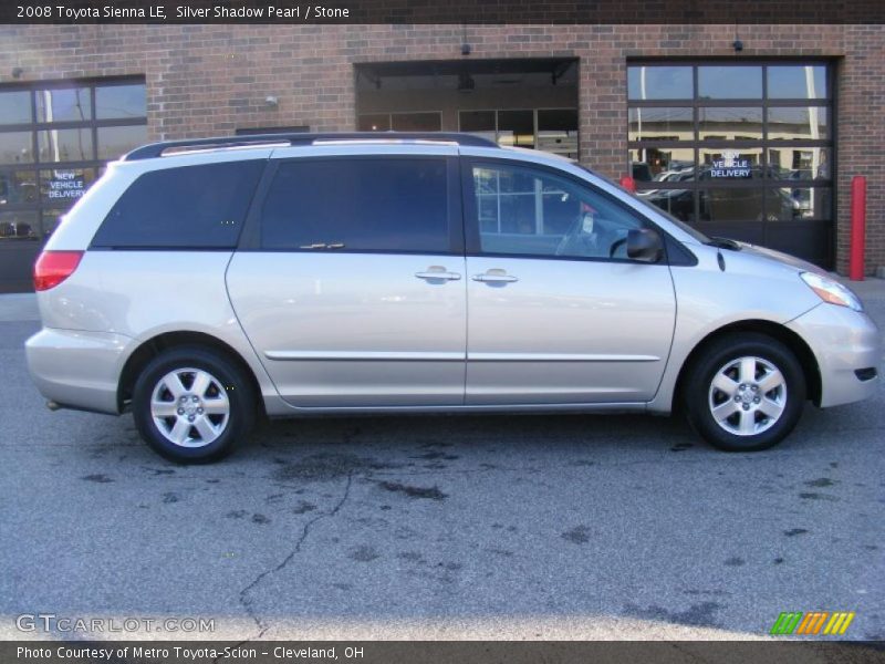 Silver Shadow Pearl / Stone 2008 Toyota Sienna LE