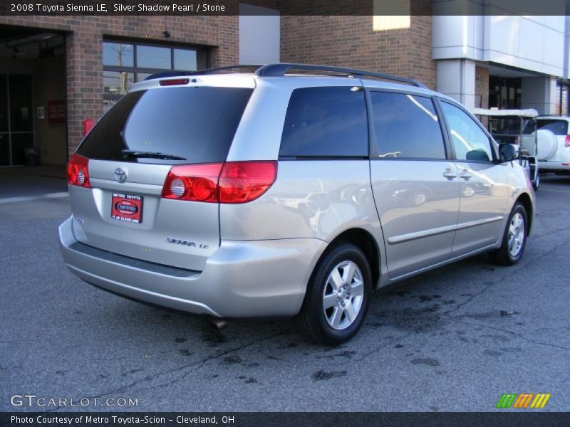 Silver Shadow Pearl / Stone 2008 Toyota Sienna LE