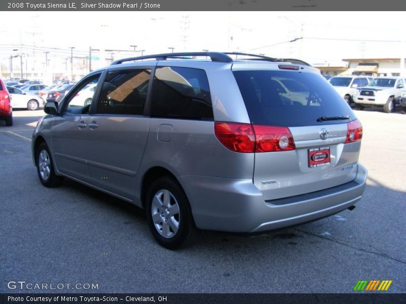 Silver Shadow Pearl / Stone 2008 Toyota Sienna LE