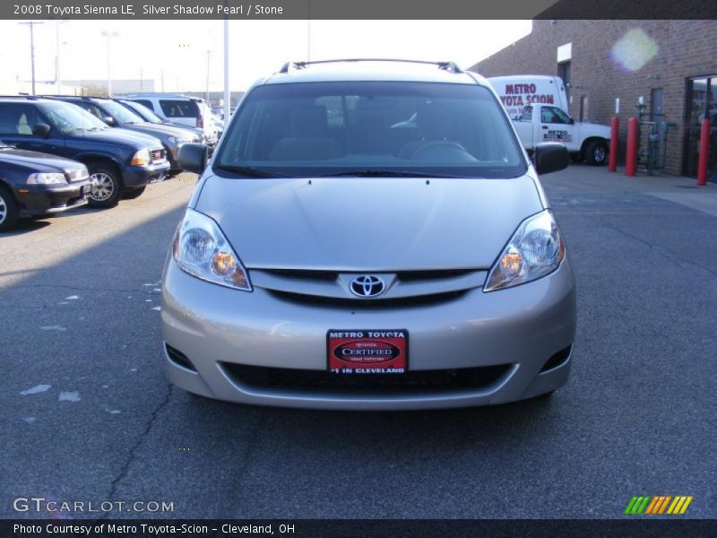 Silver Shadow Pearl / Stone 2008 Toyota Sienna LE
