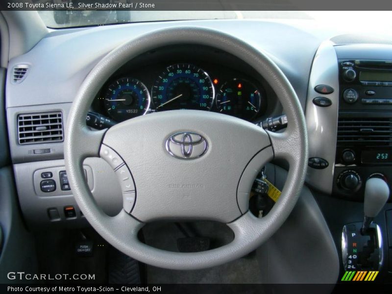 Silver Shadow Pearl / Stone 2008 Toyota Sienna LE