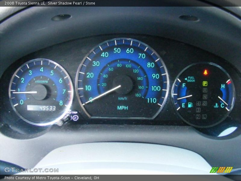 Silver Shadow Pearl / Stone 2008 Toyota Sienna LE