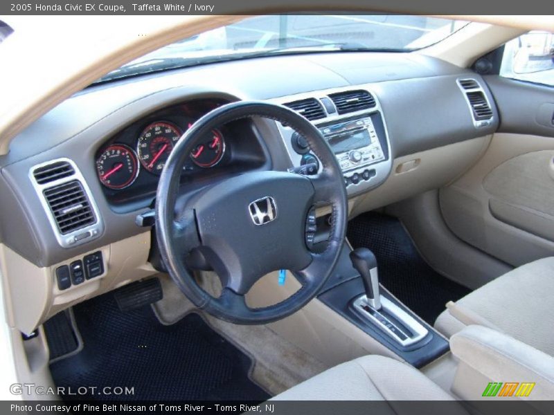 Taffeta White / Ivory 2005 Honda Civic EX Coupe