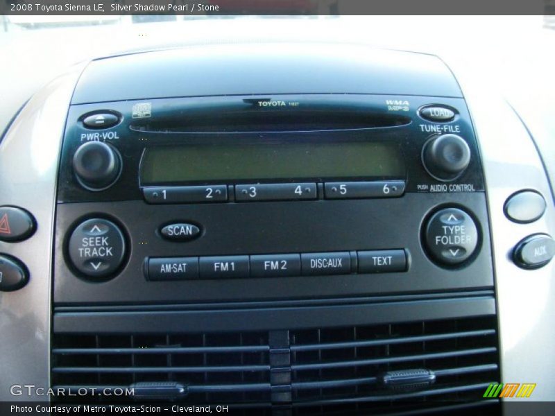 Silver Shadow Pearl / Stone 2008 Toyota Sienna LE