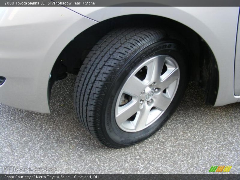Silver Shadow Pearl / Stone 2008 Toyota Sienna LE