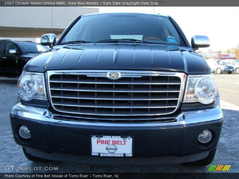 Steel Blue Metallic / Dark Slate Gray/Light Slate Gray 2007 Chrysler Aspen Limited HEMI