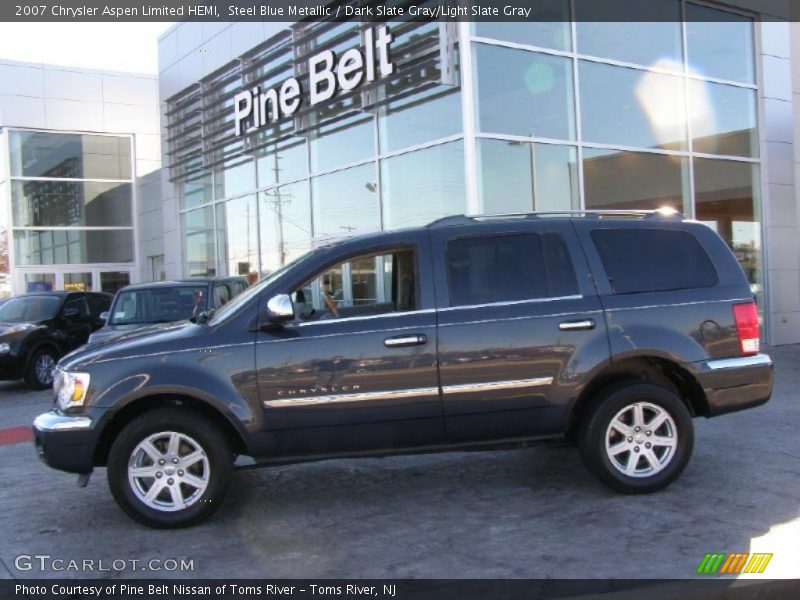 Steel Blue Metallic / Dark Slate Gray/Light Slate Gray 2007 Chrysler Aspen Limited HEMI