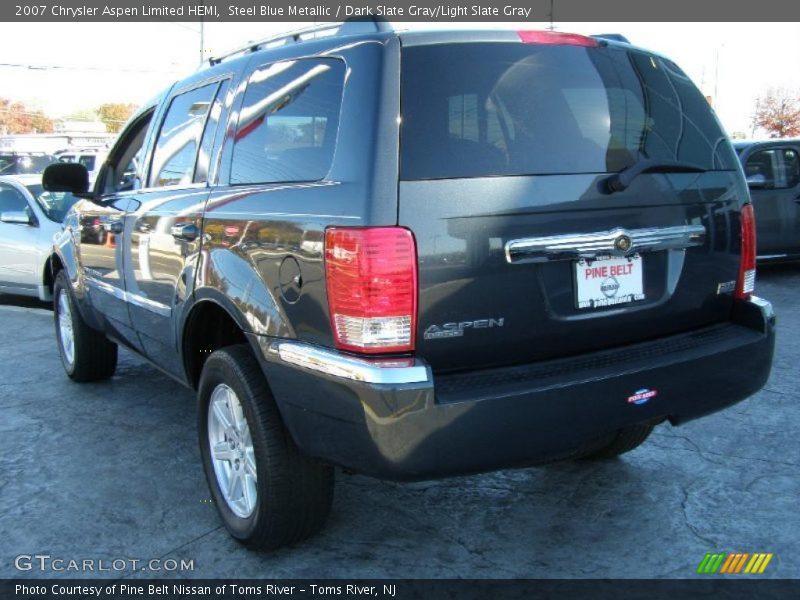 Steel Blue Metallic / Dark Slate Gray/Light Slate Gray 2007 Chrysler Aspen Limited HEMI