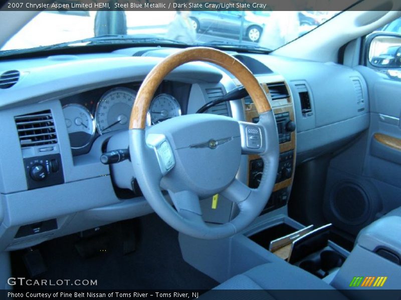Steel Blue Metallic / Dark Slate Gray/Light Slate Gray 2007 Chrysler Aspen Limited HEMI
