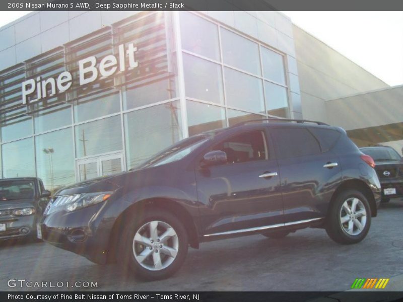 Deep Sapphire Metallic / Black 2009 Nissan Murano S AWD