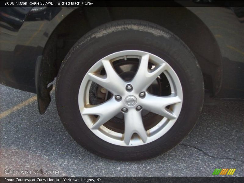 Wicked Black / Gray 2008 Nissan Rogue SL AWD