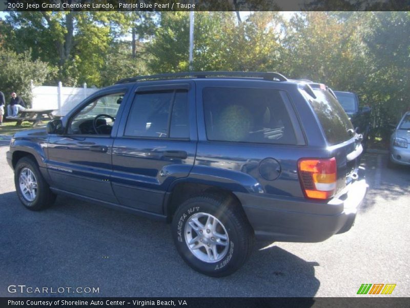 Patriot Blue Pearl / Taupe 2003 Jeep Grand Cherokee Laredo