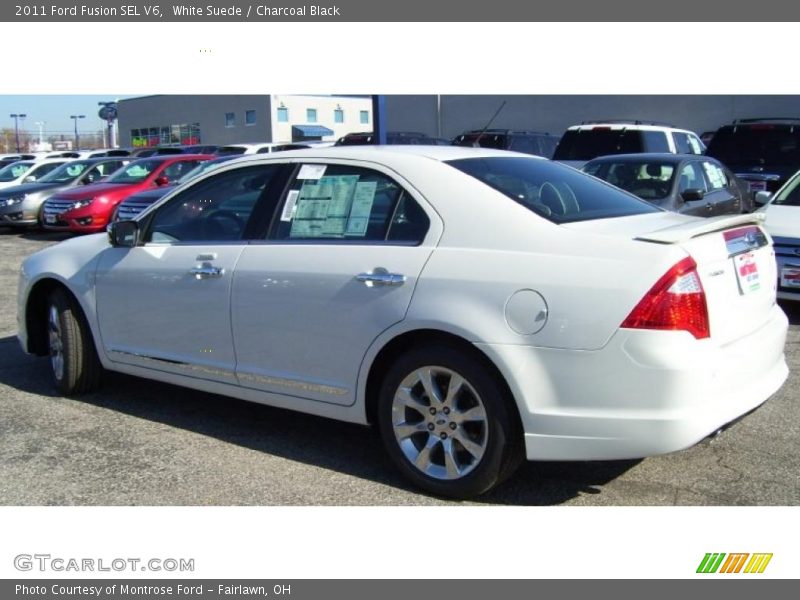 White Suede / Charcoal Black 2011 Ford Fusion SEL V6