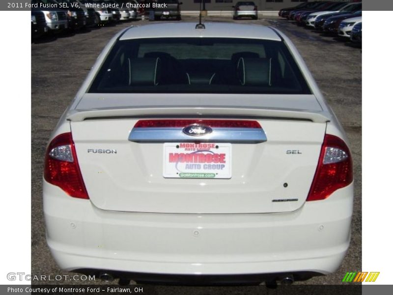 White Suede / Charcoal Black 2011 Ford Fusion SEL V6