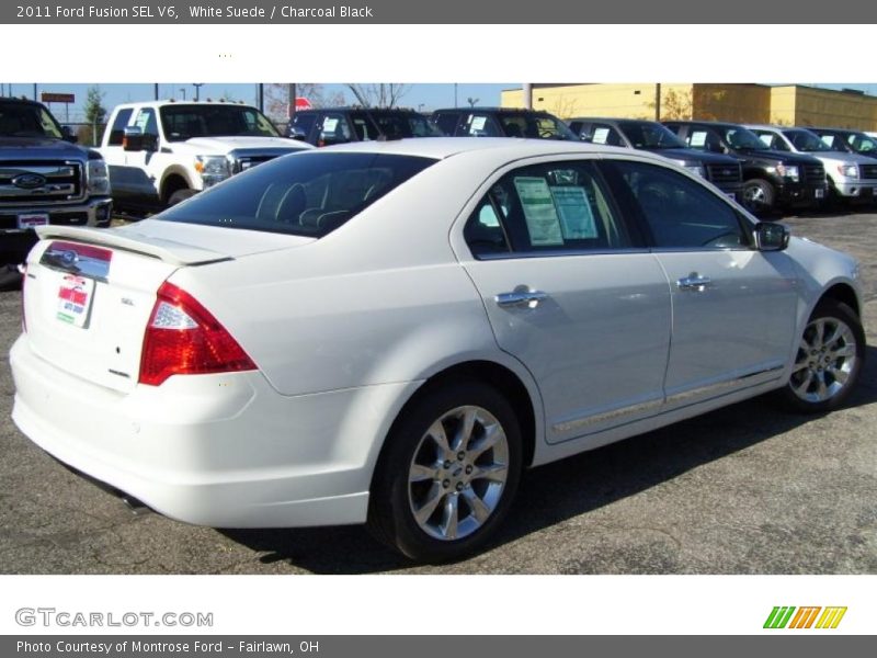 White Suede / Charcoal Black 2011 Ford Fusion SEL V6