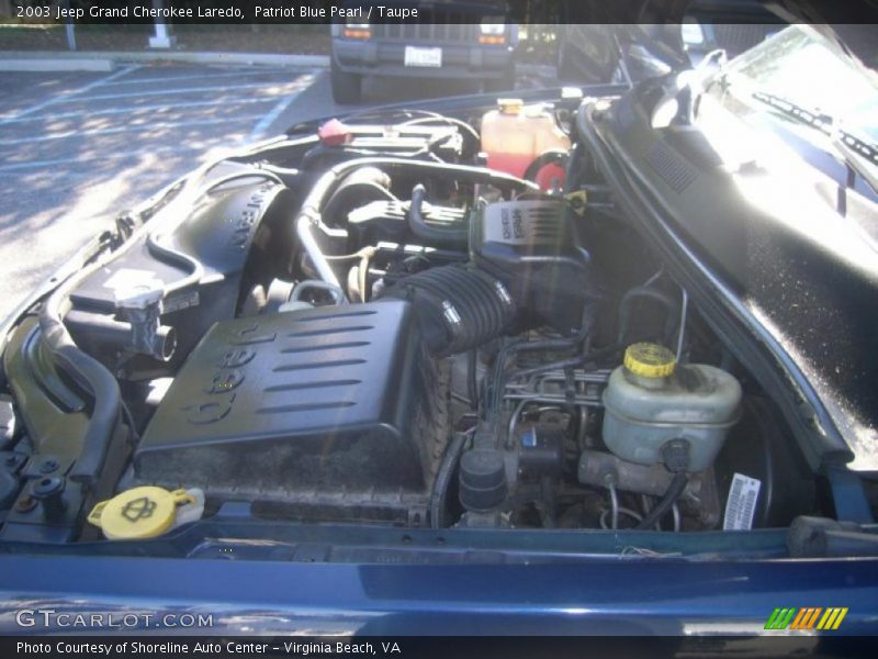 Patriot Blue Pearl / Taupe 2003 Jeep Grand Cherokee Laredo
