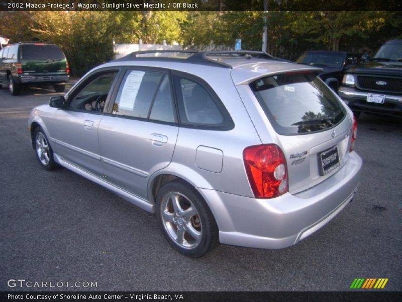 Sunlight Silver Metallic / Off Black 2002 Mazda Protege 5 Wagon