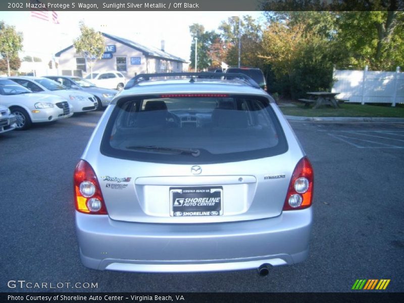 Sunlight Silver Metallic / Off Black 2002 Mazda Protege 5 Wagon