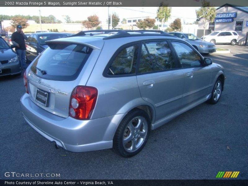 Sunlight Silver Metallic / Off Black 2002 Mazda Protege 5 Wagon