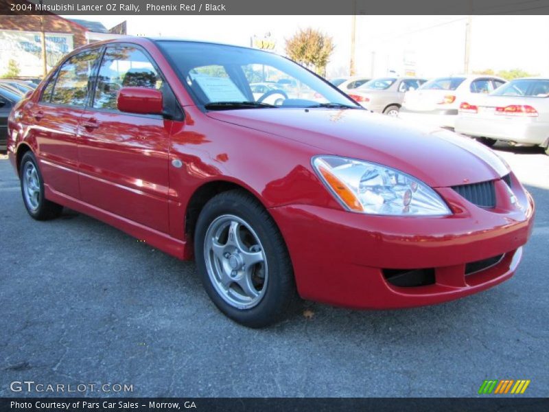 Phoenix Red / Black 2004 Mitsubishi Lancer OZ Rally
