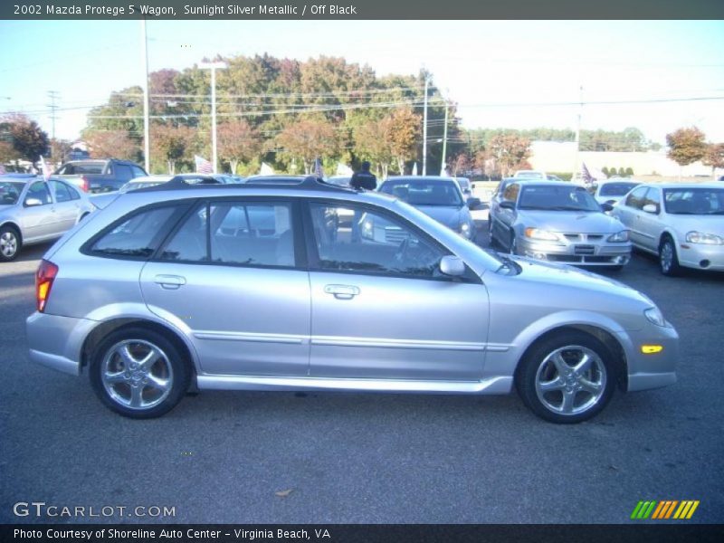 Sunlight Silver Metallic / Off Black 2002 Mazda Protege 5 Wagon